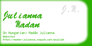 julianna madan business card